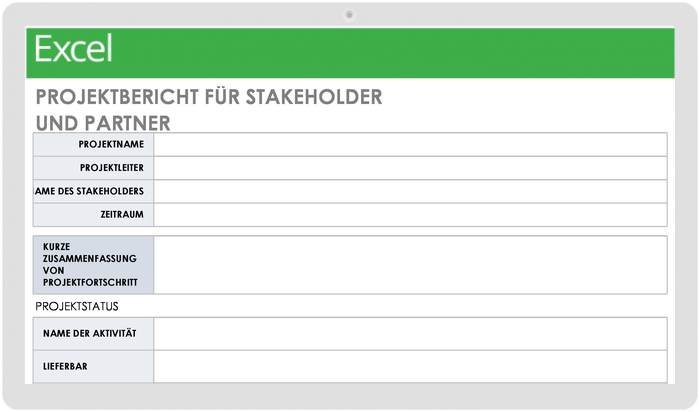  Projektbericht für Stakeholder und Partner Vorlage